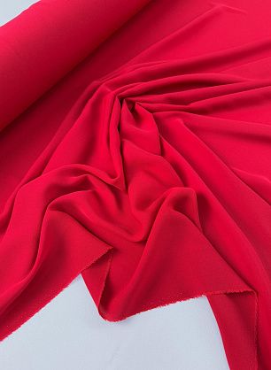 Крепдешин (о) красный - в интернет-магазине тканей Тессутидея арт. 10-4772