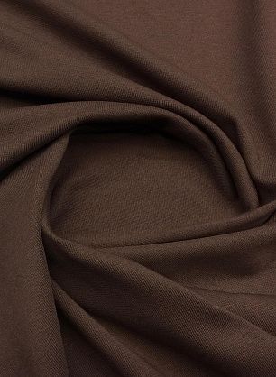 Трикотаж хлопок (о) шоколадный - в интернет-магазине тканей Тессутидея арт. 12-0737