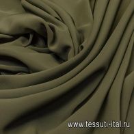 Крепдешин (о) болотный - итальянские ткани Тессутидея арт. 03-5771