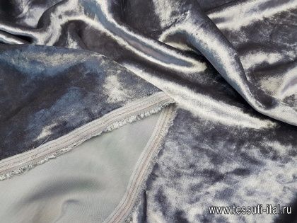 Бархат (о) серый - итальянские ткани Тессутидея арт. 03-4894