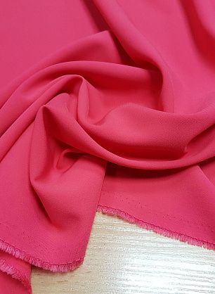 Плательная кади стрейч (о) коралловая - в интернет-магазине тканей Тессутидея арт. 03-4049