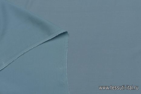 Крепдешин (о) серо-бирюзовый - итальянские ткани Тессутидея арт. 10-3029