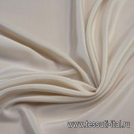 Крепдешин купон (0,95) (н) светло-бежево-молочный принт - итальянские ткани Тессутидея арт. 10-0696