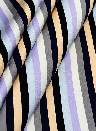 Плательная (н) разноцветная полоска Max Mara - в интернет-магазине тканей Тессутидея арт. 03-5867