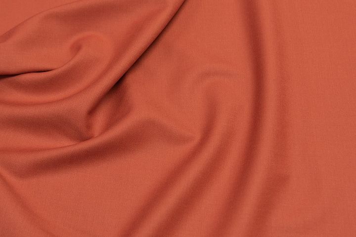 Костюмная стрейч (о) кирпичный - итальянские ткани Тессутидея арт. 05-4176