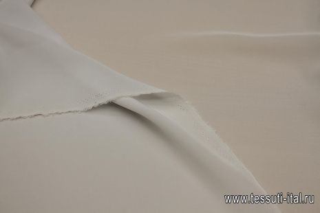 Крепдешин (о) бело-серый - итальянские ткани Тессутидея арт. 10-3254