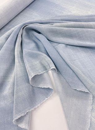 Крепдешин (н) бело-голубой меланж - в интернет-магазине тканей Тессутидея арт. 10-4736