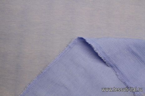 Шифон крэш двухслойный (о) голубой - итальянские ткани Тессутидея арт. 10-3578