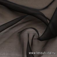 Органза (о) черная - итальянские ткани Тессутидея арт. 10-2965