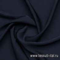 Плательная вискоза 280 г/м (о) темно-синяя - итальянские ткани Тессутидея арт. 04-1716