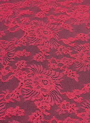 Кружевное полотно (н) красно-бордовое Solstiss - в интернет-магазине тканей Тессутидея арт. 03-6170