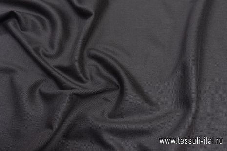 Костюмная дабл двухслойная (о) серая/черная - итальянские ткани Тессутидея арт. 05-4247