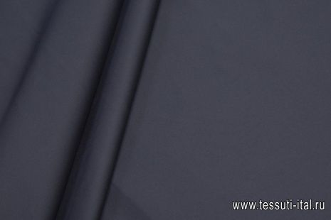 Хлопок костюмный стрейч (о) темно-синий - итальянские ткани Тессутидея арт. 01-6804
