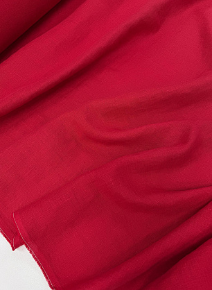 Лен костюмный с эффектом мятости (о) красный - в интернет-магазине тканей Тессутидея арт. 16-1174