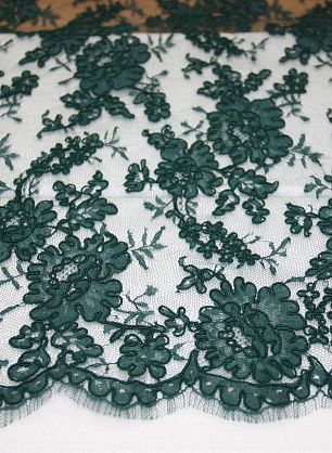 Кружево (о) зеленое ш-90см Jean Bracq - в интернет-магазине тканей Тессутидея арт. 03-3336