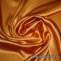 Шелк атлас (о) оранжевый - итальянские ткани Тессутидея арт. 02-4270