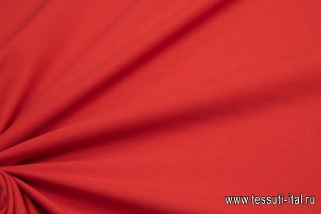Плательная стрейч дабл (о) красная - итальянские ткани Тессутидея арт. 17-0957