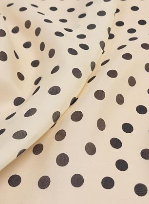 Органза (н) черный горох на молочном - в интернет-магазине тканей Тессутидея арт. 10-2406