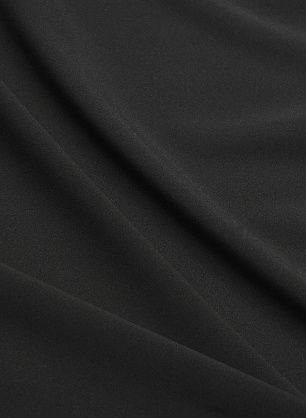 Крепдешин стрейч (о) черный - в интернет-магазине тканей Тессутидея арт. 10-4517