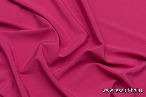 Крепдешин стрейч (о) темная фуксия - итальянские ткани Тессутидея арт. 10-2868