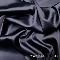 Шелк атлас стрейч (о) темно-синий - итальянские ткани Тессутидея арт. 10-2441