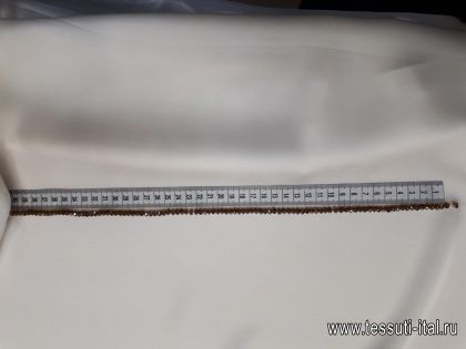 Нить из коричневых камней 40см - итальянские ткани Тессутидея арт. F-4032