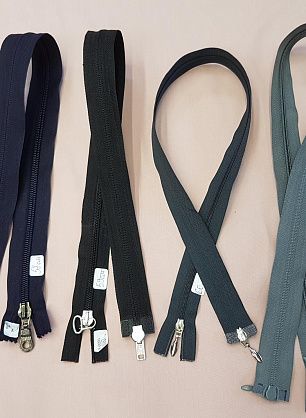 Молния пластик два замка до 70см  - в интернет-магазине тканей Тессутидея арт. F-0091