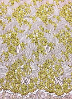Кружево (н) желто-бордовое Solstiss - в интернет-магазине тканей Тессутидея арт. 03-5050