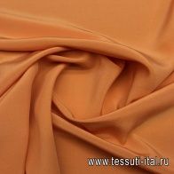 Крепдешин (о) оранжевый - итальянские ткани Тессутидея арт. 02-7154