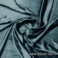 Бархат (о) темно-бирюзовый - итальянские ткани Тессутидея арт. 10-3500