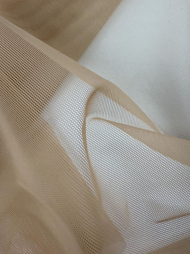 Сетка плательная бистрейч (о) телесная - итальянские ткани Тессутидея арт. 03-7512