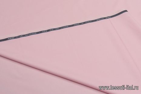 Костюмная стрейч дабл фэйс (о) светло-розовая - итальянские ткани Тессутидея арт. 05-4369
