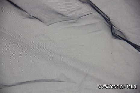 Плательная сетка фатин (о) темно-синяя ш-300см - итальянские ткани Тессутидея арт. 03-3718