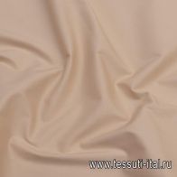 Сорочечный поплин стрейч (о) бежевый - итальянские ткани Тессутидея арт. 01-6852