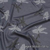 Батист (н) стрекозы на синем - итальянские ткани Тессутидея арт. 01-7246