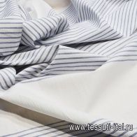 Сорочечная полоска (н) сине-белая - итальянские ткани Тессутидея арт. 01-4743