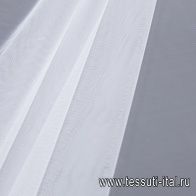 Сетка плательная (о) белая - итальянские ткани Тессутидея арт. 03-6695