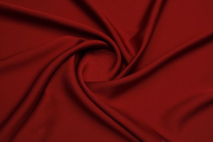 Шелк атлас дабл (о) темно-красный - итальянские ткани Тессутидея арт. 10-4177