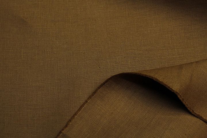 Лен костюмный дабл (о) коричневый - итальянские ткани Тессутидея арт. 16-1097