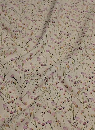 Маркизет (н) мелкий цветочный рисунок на айвори - в интернет-магазине тканей Тессутидея арт. 10-3219