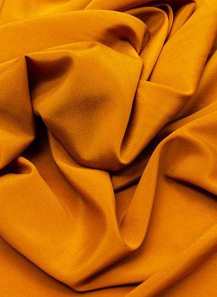 Крепдешин стрейч (о) темная охра - в интернет-магазине тканей Тессутидея арт. 02-8207