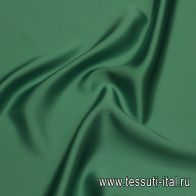 Шелк атлас дабл (о) ярко-зеленый - итальянские ткани Тессутидея арт. 10-3224
