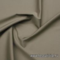 Хлопок стрейч костюмный (о) светло-серо-коричневый - итальянские ткани Тессутидея арт. 01-7672