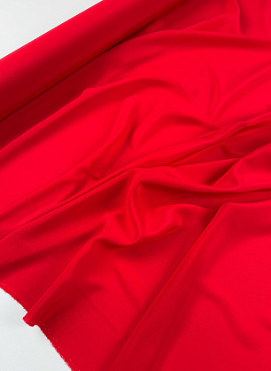 Крепдешин (о) ярко-красный - в интернет-магазине тканей Тессутидея арт. 10-5023