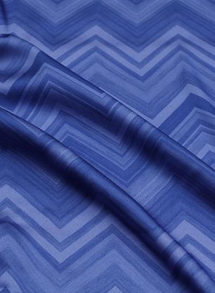 Плательная вискоза стрейч (н) сине-голубой геометрический принт - в интернет-магазине тканей Тессутидея арт. 04-1797