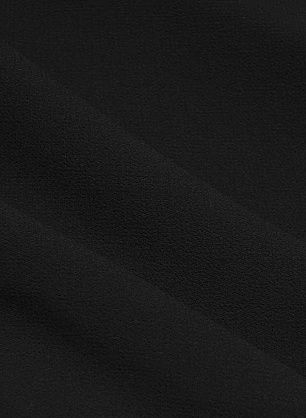 Костюмная шерсть креп двухслойная (о) черная - в интернет-магазине тканей Тессутидея арт. 05-4929