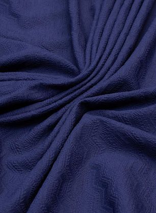 Плательная фактурная (о) темно-синяя - в интернет-магазине тканей Тессутидея арт. 04-1227