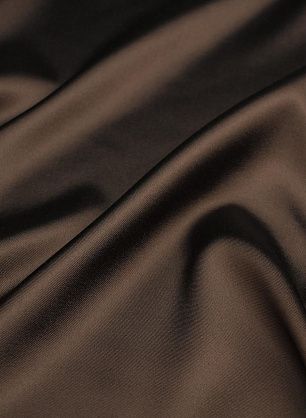 Шелк дюшес (о) шоколадный - в интернет-магазине тканей Тессутидея арт. 10-3302