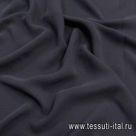 Шелк кади стрейч (о) черный - итальянские ткани Тессутидея арт. 10-2599