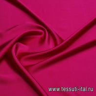 Шелк атлас стрейч (о) фуксия - итальянские ткани Тессутидея арт. 10-3652